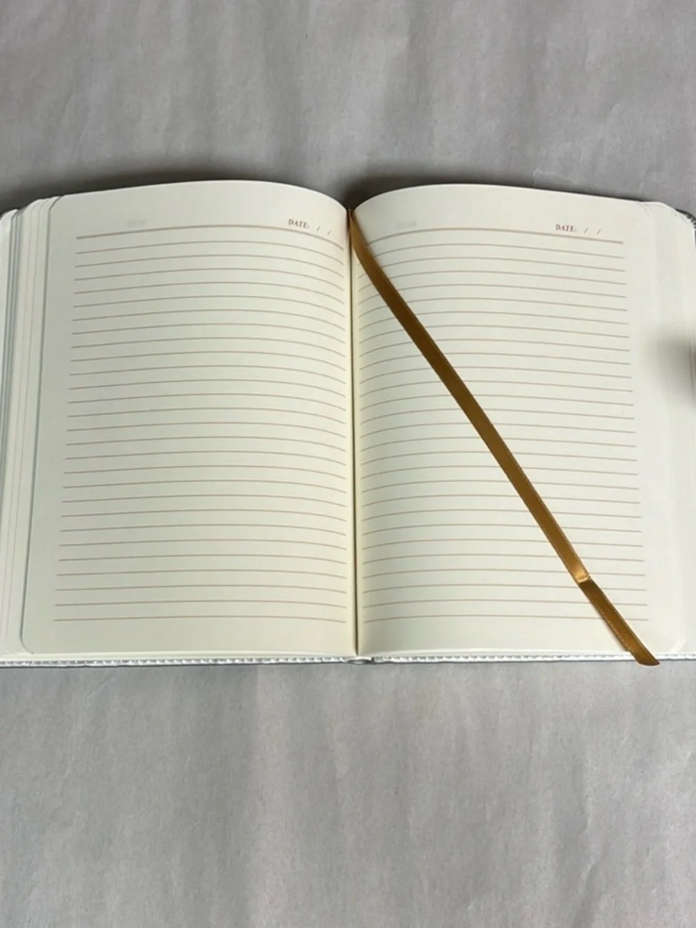 New Journal Silver Color Gray Geometric 6”X8” Lined Page Journal Book Notebook